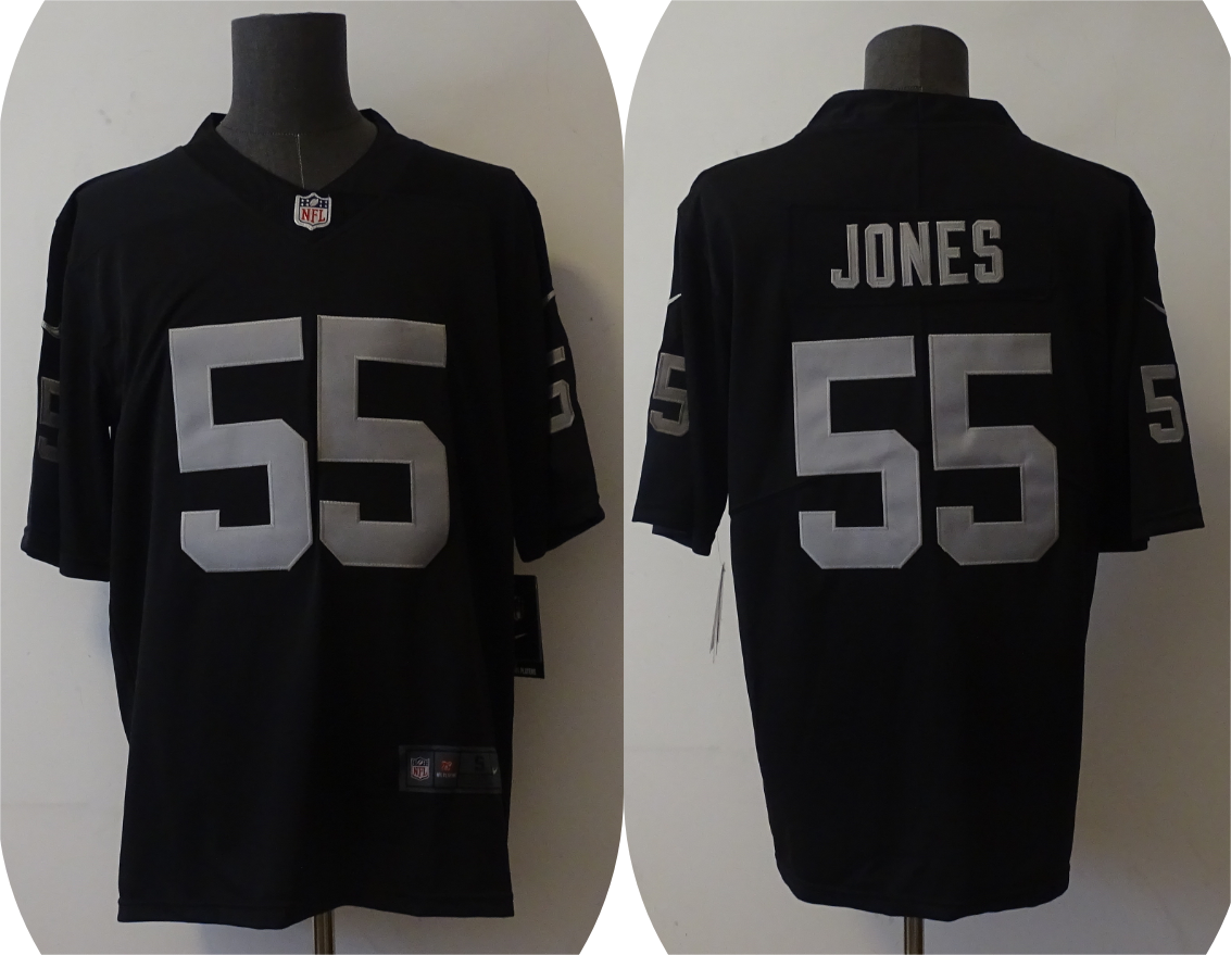 Men's Las Vegas Raiders Chandler Jones #55 Black Jersey